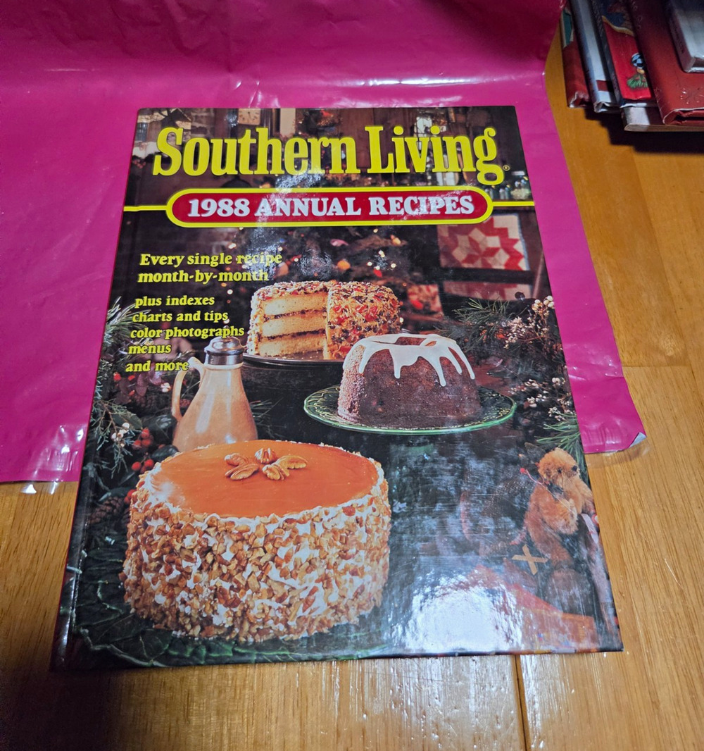 Vintage Southern Living 1988 Annual Recipes Hardcover Illustrated First Edition